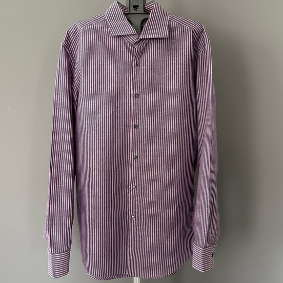 Boss Slim Fit Stripe Shirt - Picture 1 of 10
